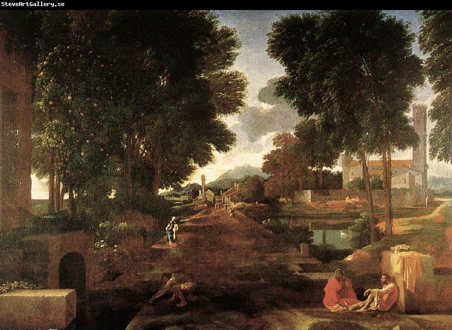 Nicolas Poussin A Roman Road 1648 Oil on canvas